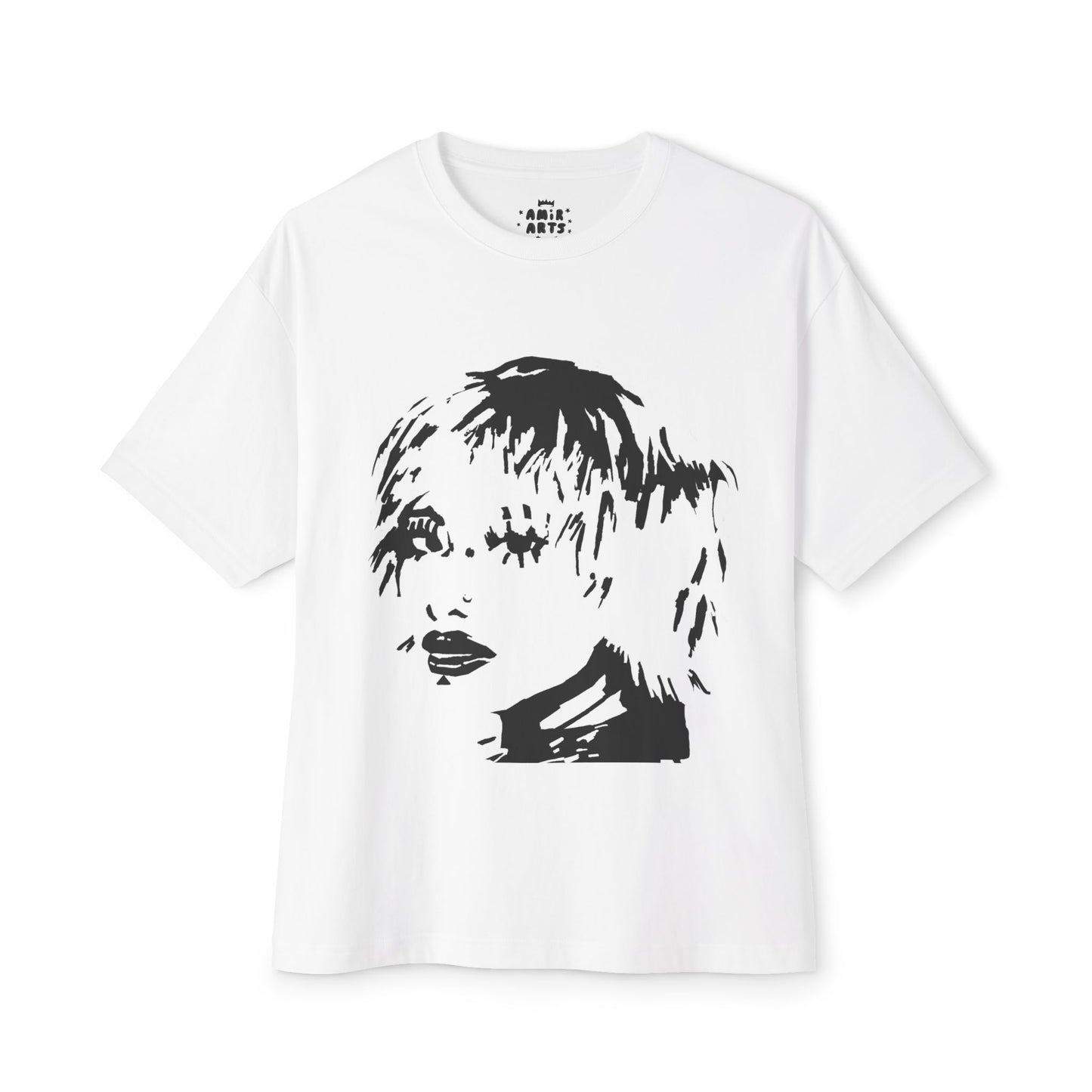Negative Space Unisex Oversized Boxy Tee