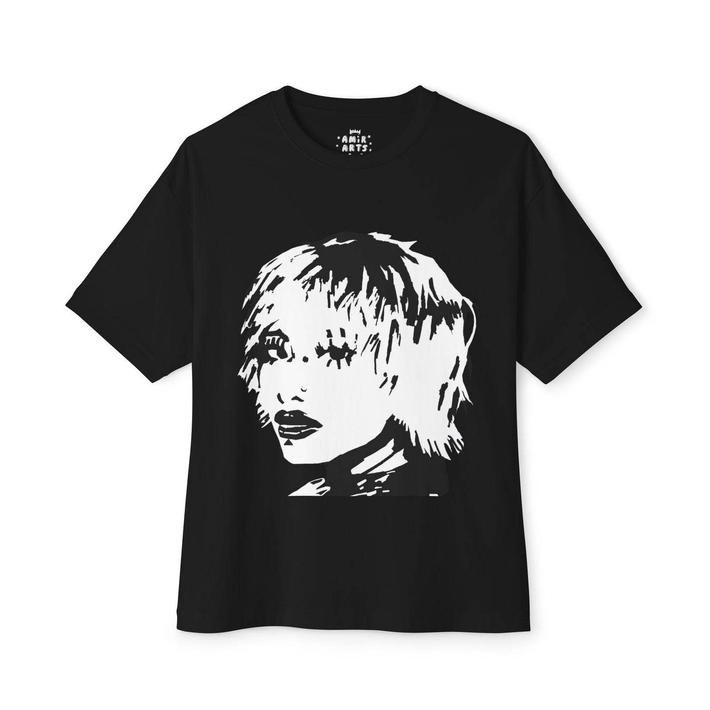 Negative Space Unisex Oversized Boxy Tee