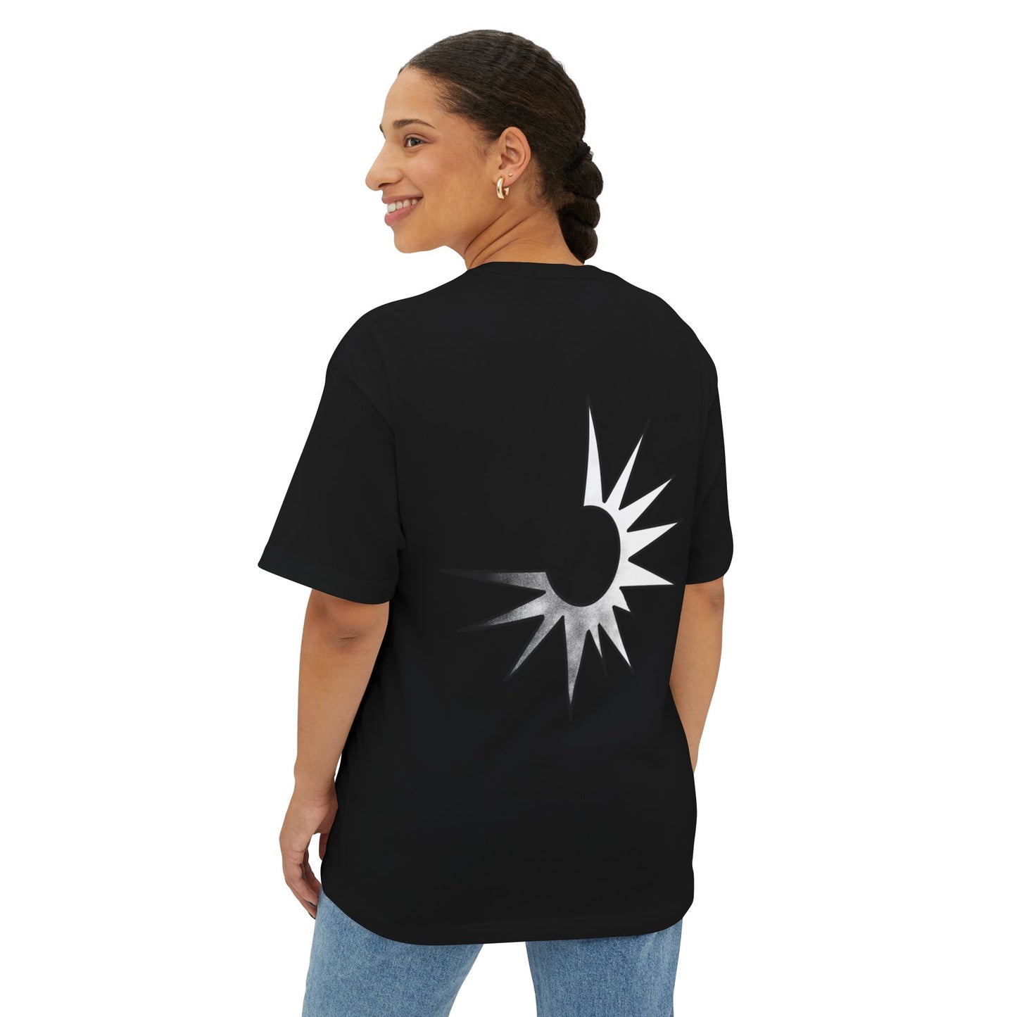Negative Space Unisex Oversized Boxy Tee